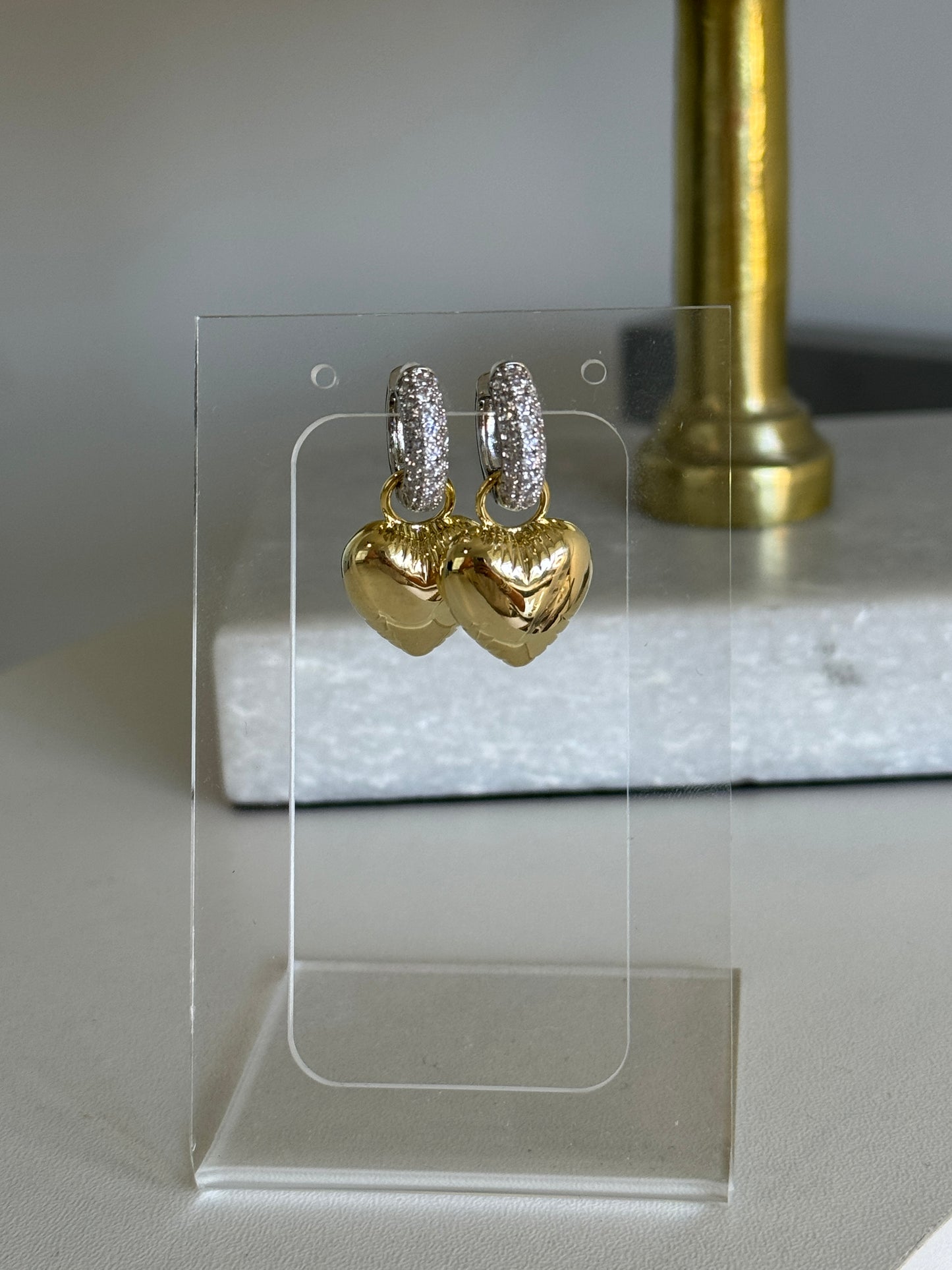 Gold and Silver Huggie