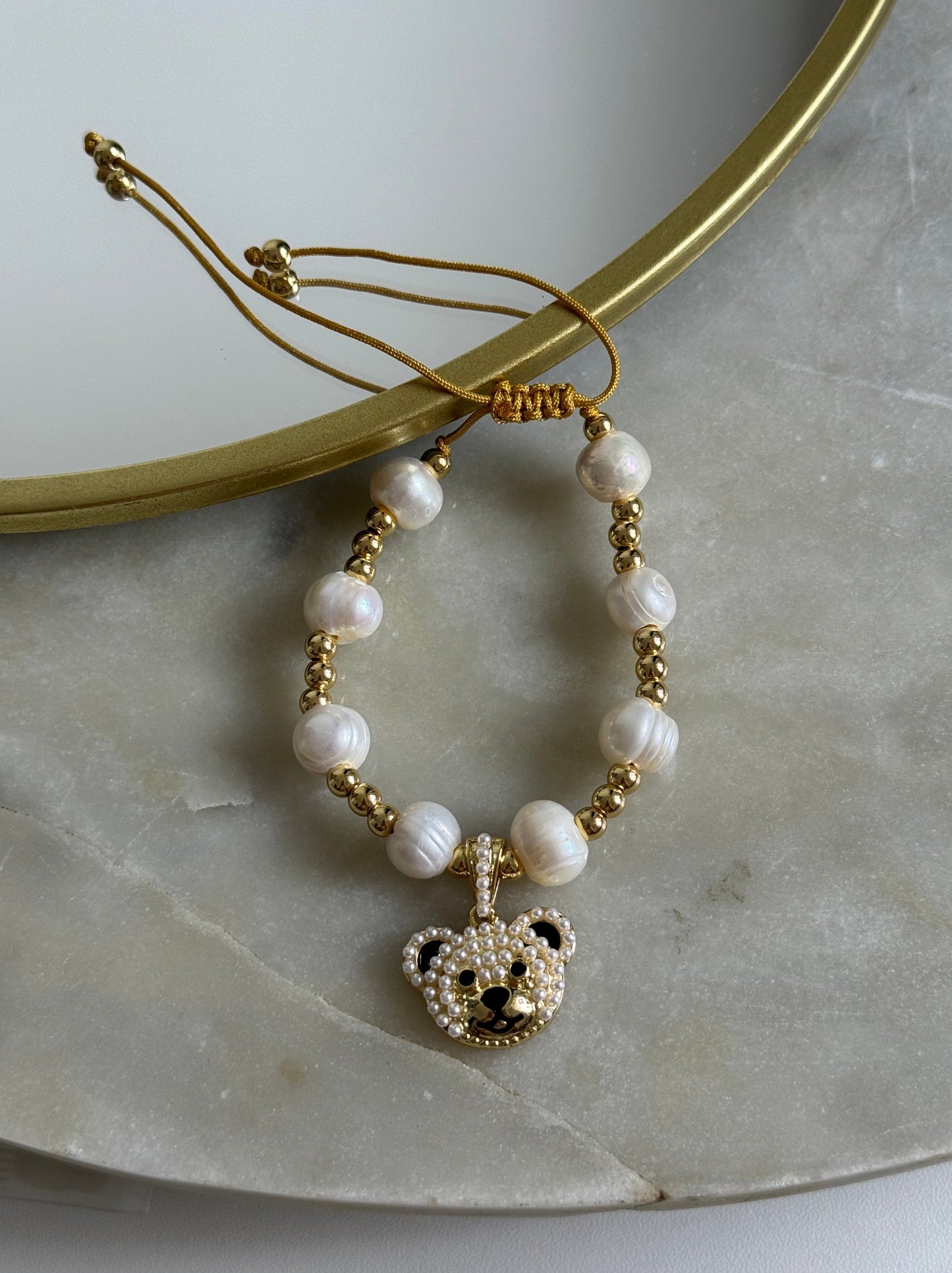 Pearly Bear Bracelet