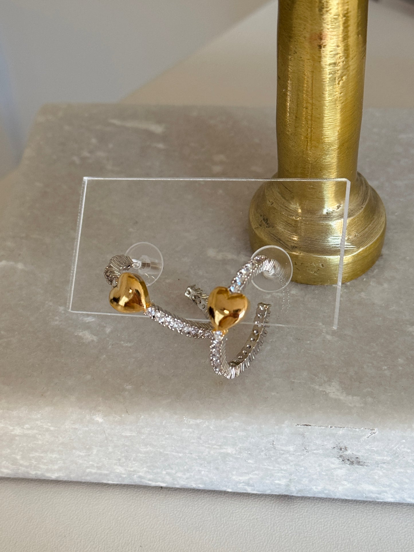 Silver and Gold Hoop