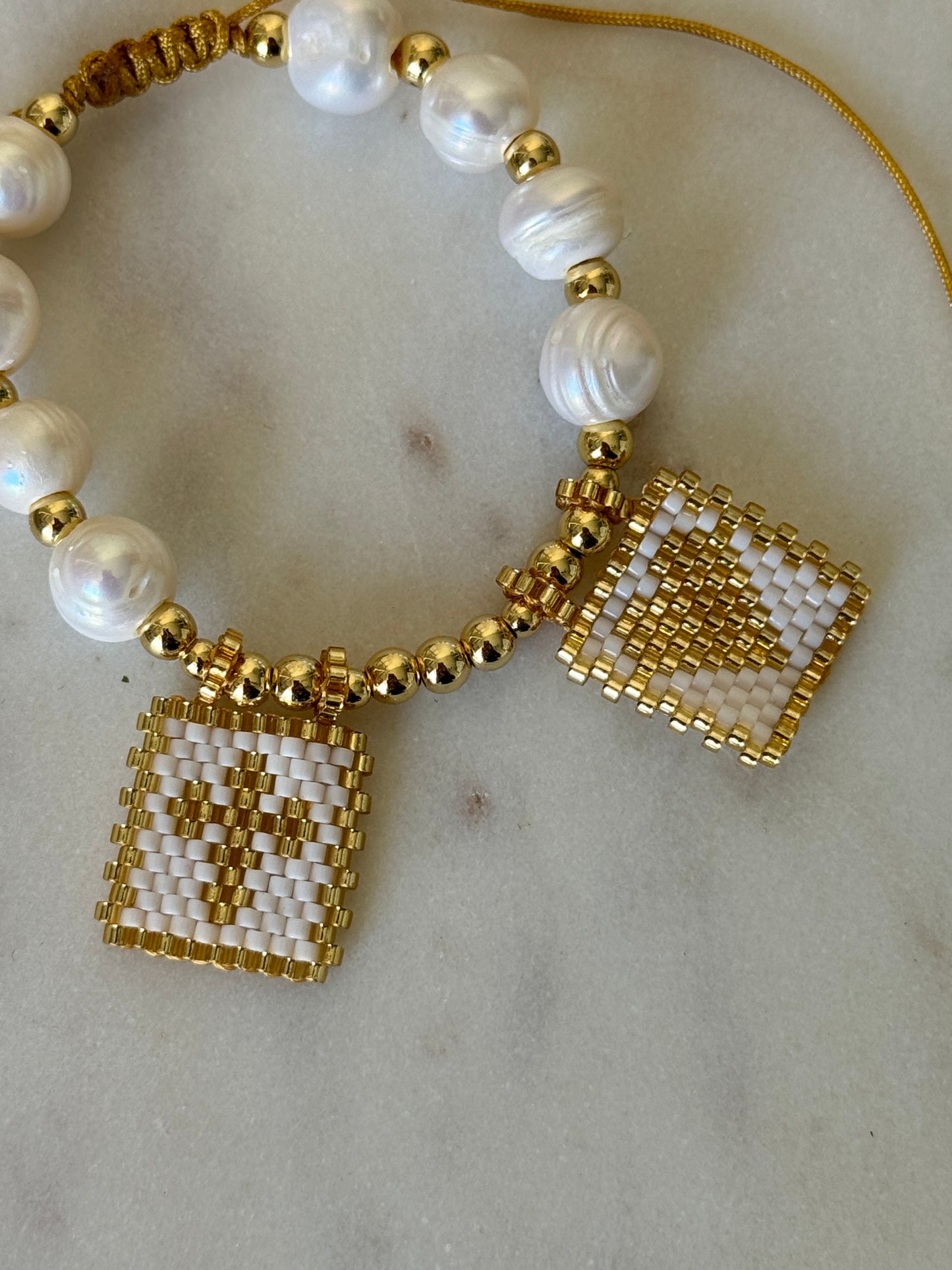 Scapular With Pearl Bracelet