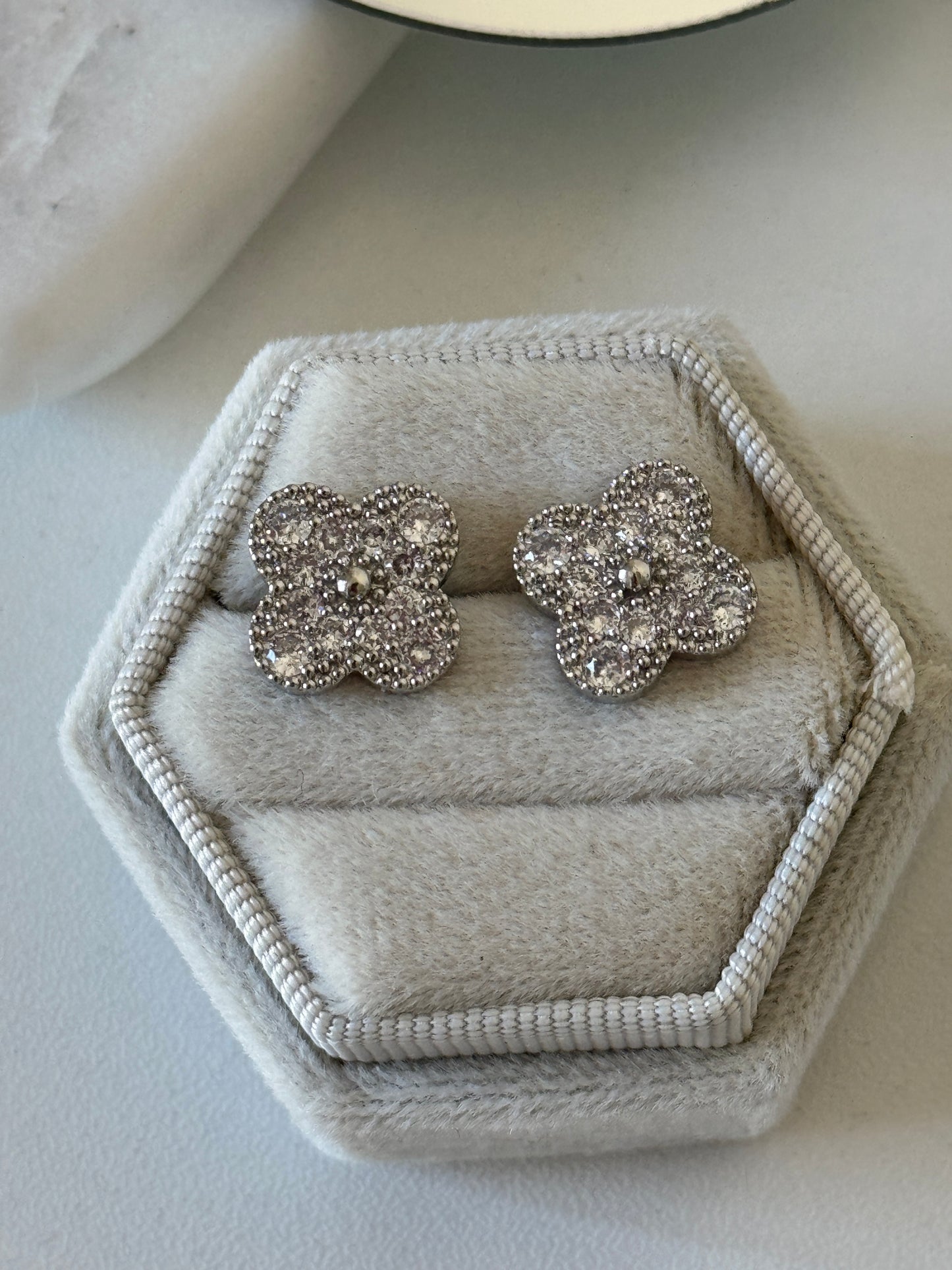 Clover Silver Earrings