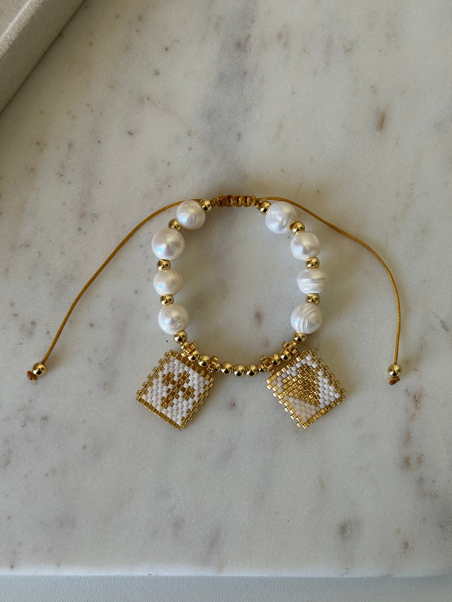 Scapular With Pearl Bracelet