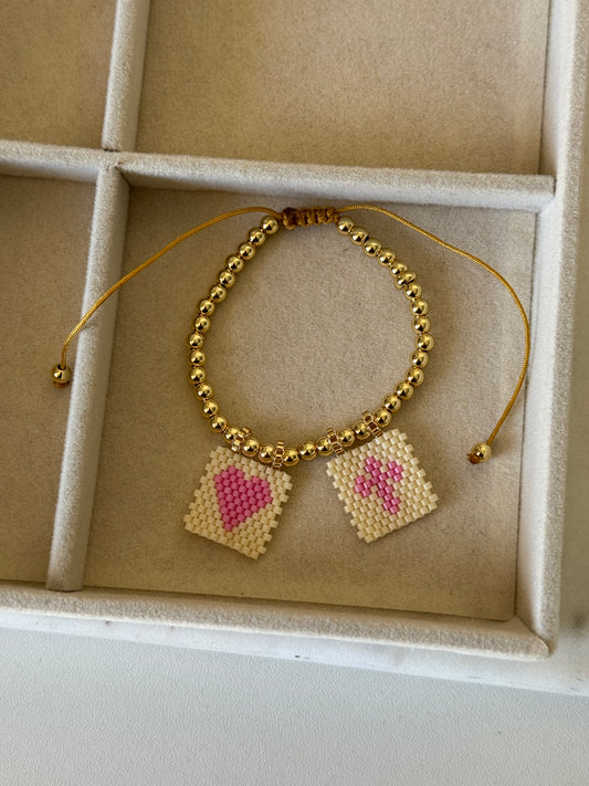 Pink Scapular Bracelet