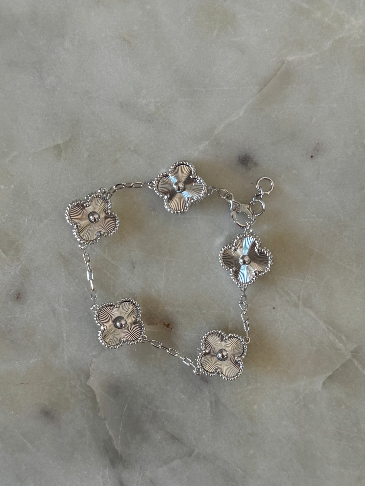 Silver Clover Bracelet