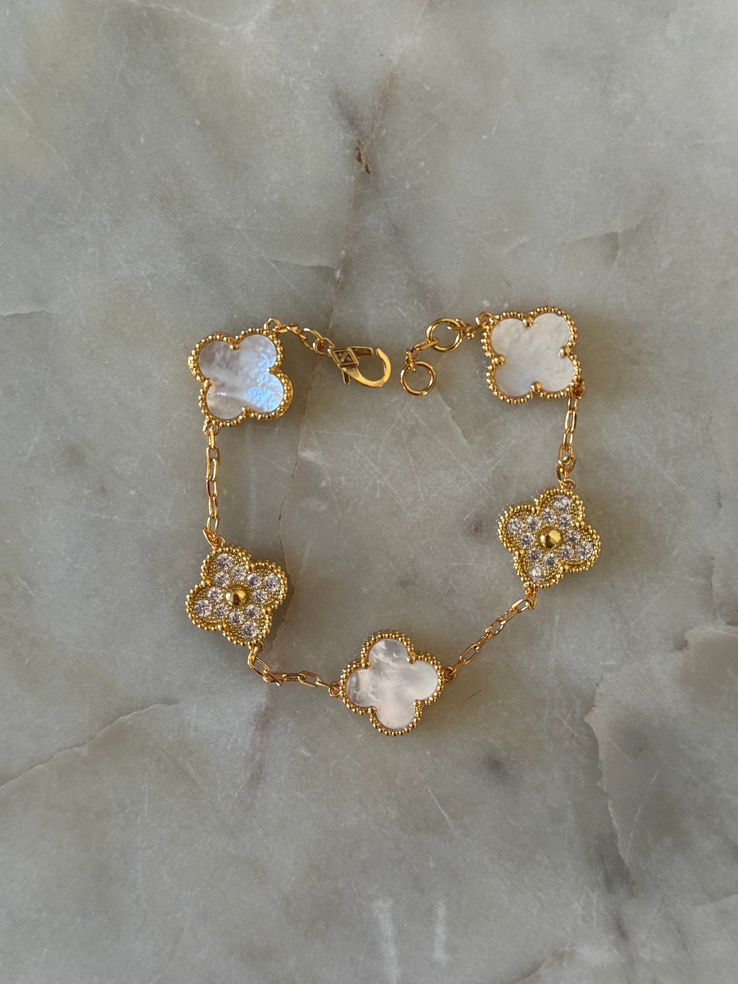 Gold Clover Bracelet