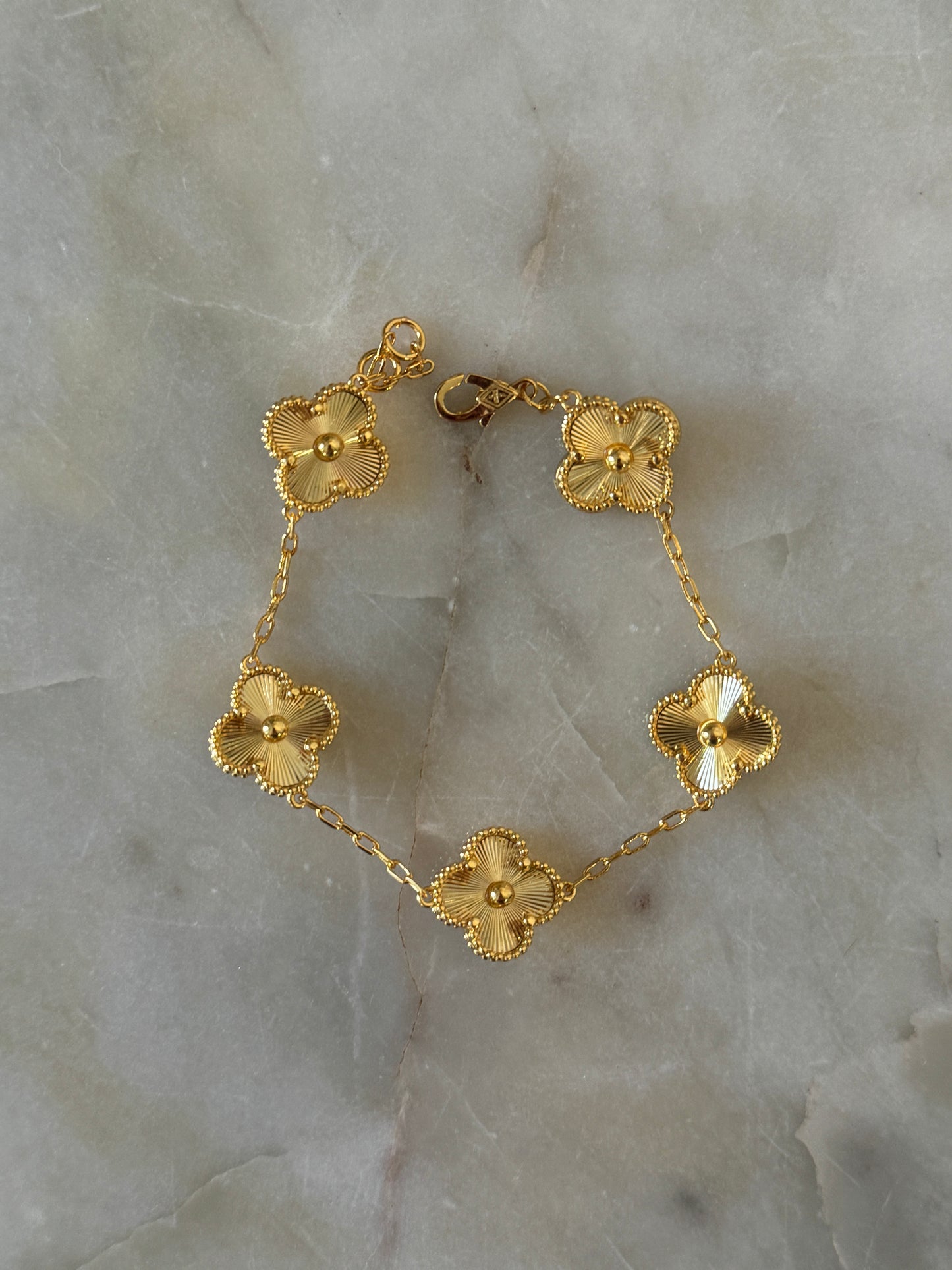 Gold Clover Bracelet