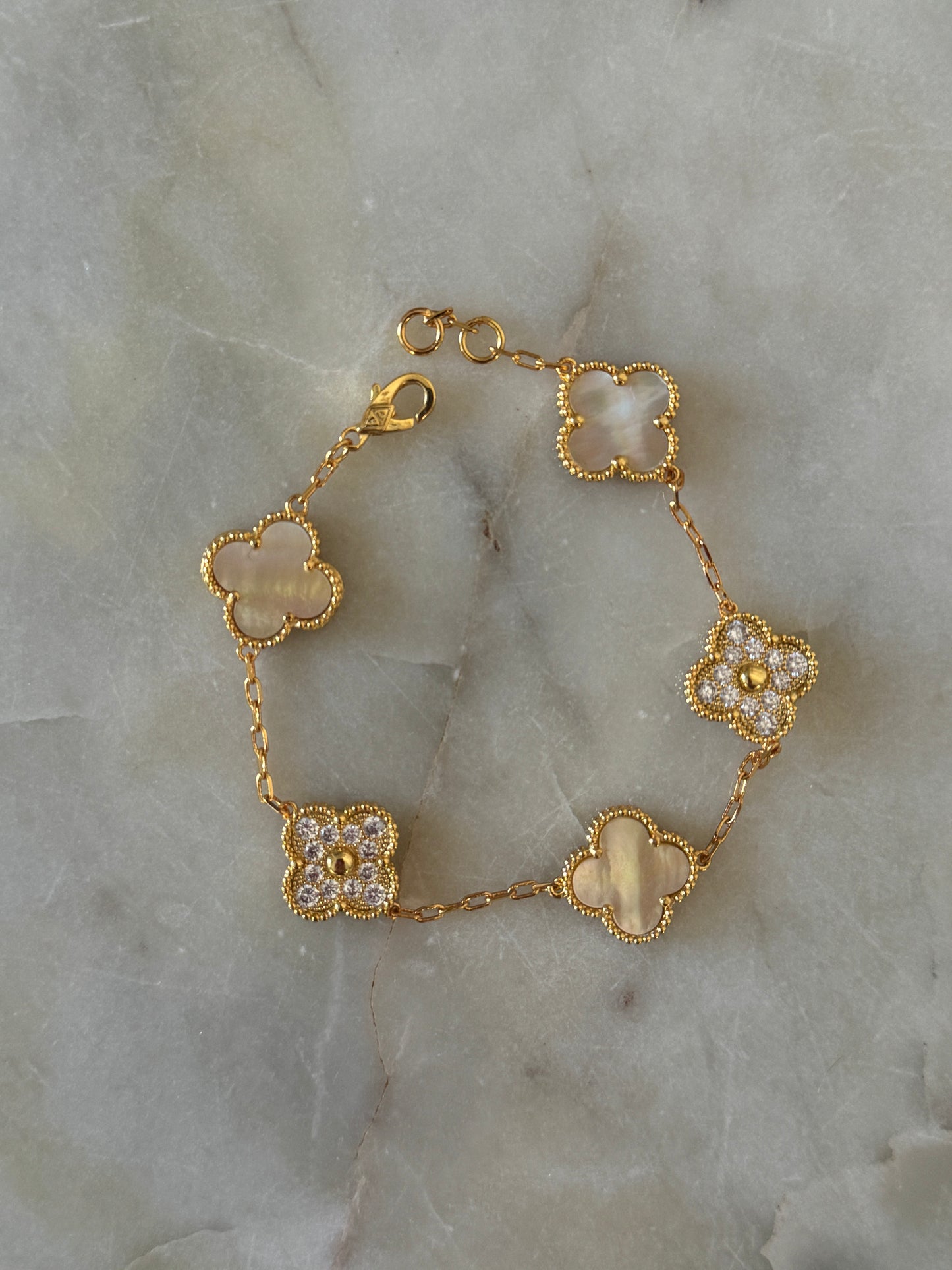 Gold Clover Bracelet